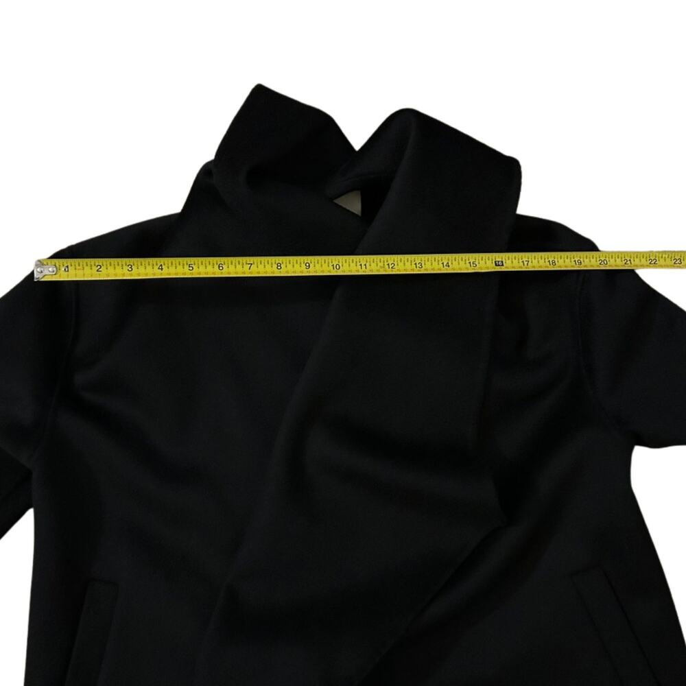 NAP Black Wool Coat Size Small - Picture 7 of 8